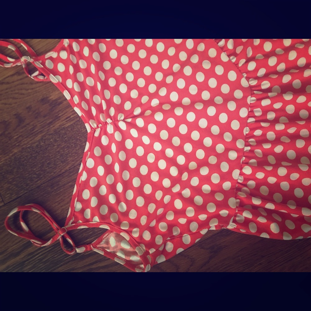 Urban Outfitters Spaghetti strap polka dot dress